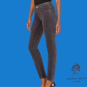 Kut From The Kloth  Gray Brushed Corduroy Diane Skinny Petite 8P